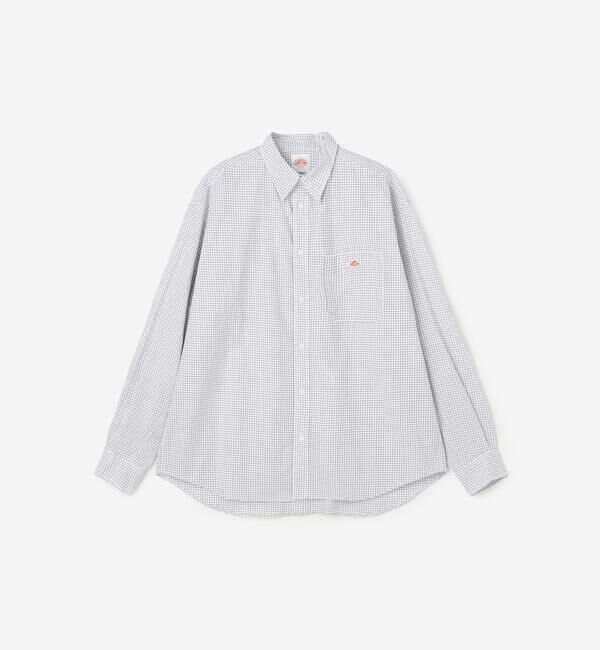 DANTON「DANTON | コットンタイプライター 長袖ワークシャツ MEN」|シャツ・ブラウス|