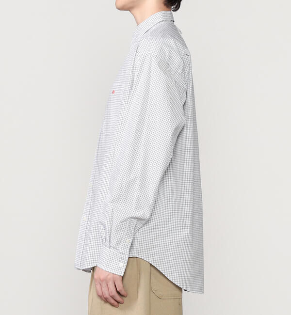 DANTON「DANTON | コットンタイプライター 長袖ワークシャツ MEN」|シャツ・ブラウス|