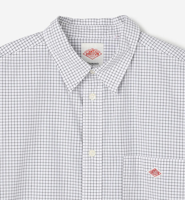 DANTON「DANTON | コットンタイプライター 長袖ワークシャツ MEN」|シャツ・ブラウス|