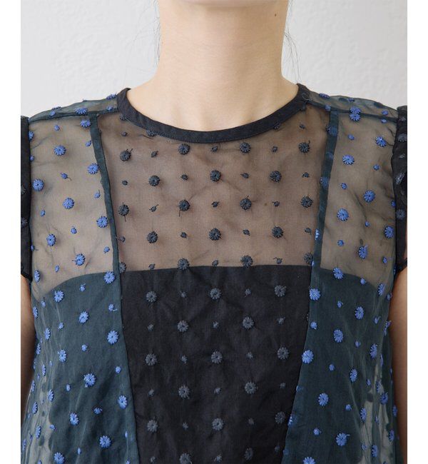  「ドットシアーブラウス」|シャツ・ブラウス|