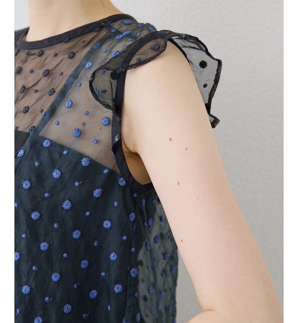  「ドットシアーブラウス」|シャツ・ブラウス|