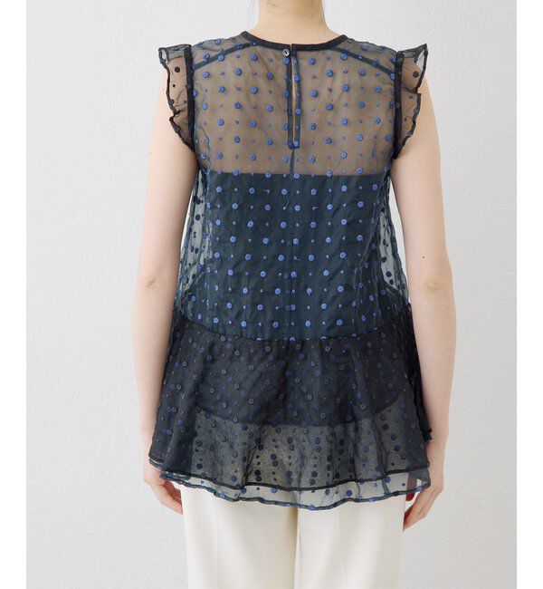  「ドットシアーブラウス」|シャツ・ブラウス|