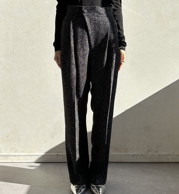  「【オケージョン対応】【WEB限定】ツイードアジャストパンツ」|チノ|