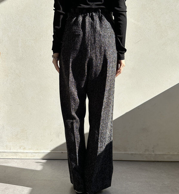  「【オケージョン対応】【WEB限定】ツイードアジャストパンツ」|チノ|