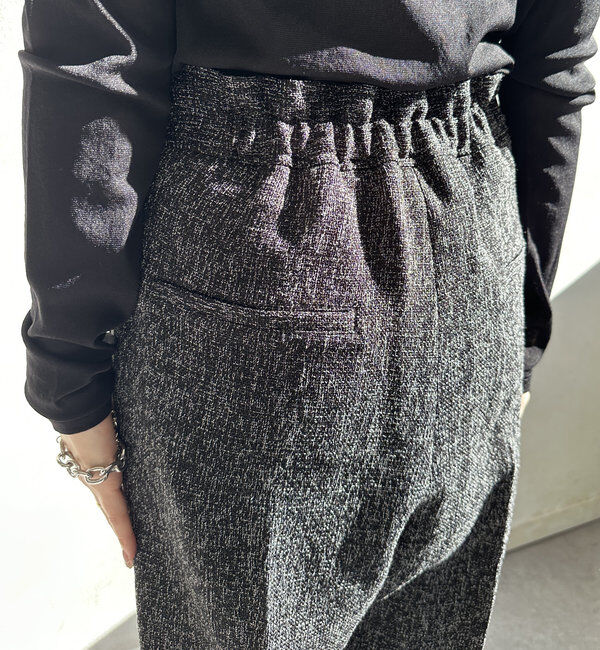  「【オケージョン対応】【WEB限定】ツイードアジャストパンツ」|チノ|