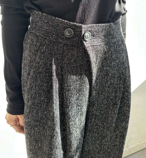  「【オケージョン対応】【WEB限定】ツイードアジャストパンツ」|チノ|