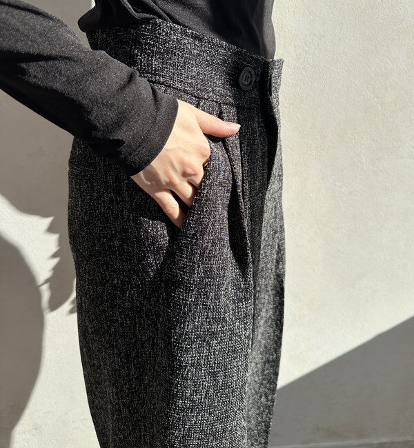 「【オケージョン対応】【WEB限定】ツイードアジャストパンツ」|チノ|