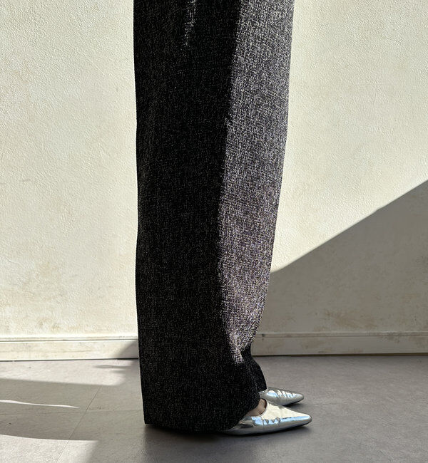  「【オケージョン対応】【WEB限定】ツイードアジャストパンツ」|チノ|