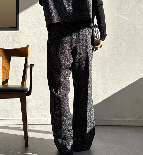  「【オケージョン対応】【WEB限定】ツイードアジャストパンツ」|チノ|