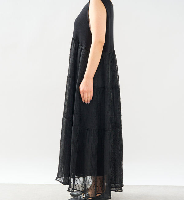  「《主役級アイテム》ニット切替プリーツジャガードドットワンピース」|その他|