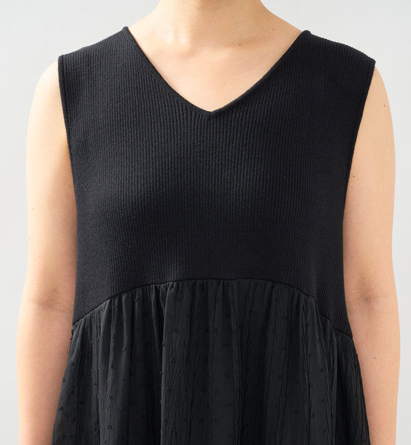  「《主役級アイテム》ニット切替プリーツジャガードドットワンピース」|その他|