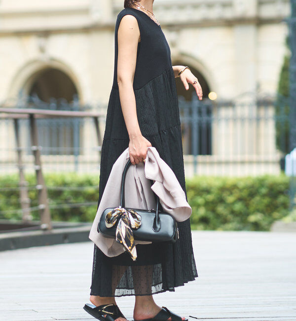  「《主役級アイテム》ニット切替プリーツジャガードドットワンピース」|その他|