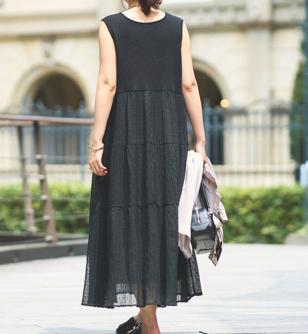  「《主役級アイテム》ニット切替プリーツジャガードドットワンピース」|その他|