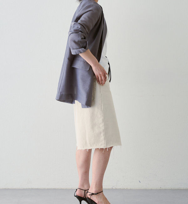  「【HERITANOVUM】ハーフデニムパンツ」|デニム|