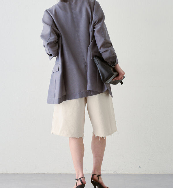  「【HERITANOVUM】ハーフデニムパンツ」|デニム|