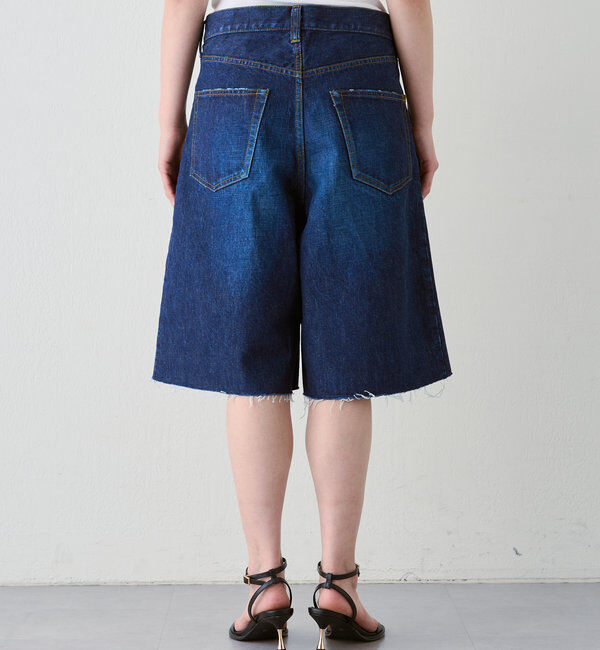  「【HERITANOVUM】ハーフデニムパンツ」|デニム|