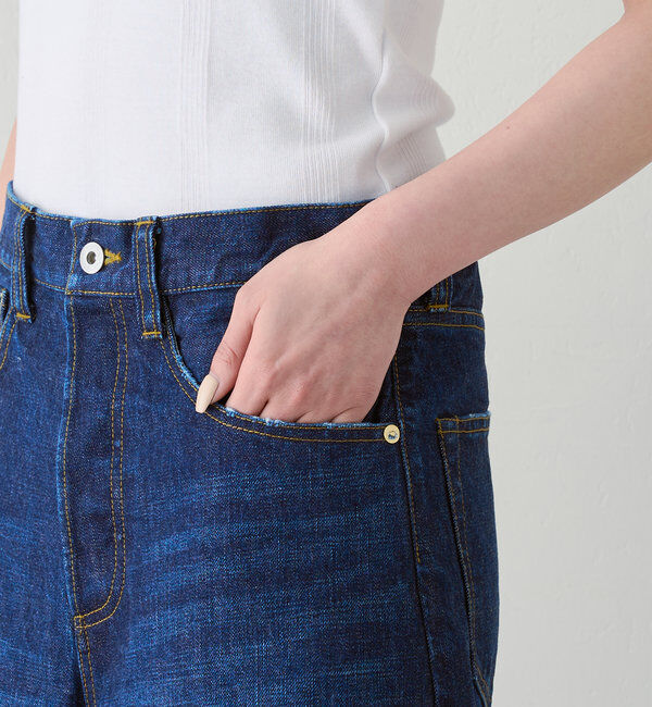  「【HERITANOVUM】ハーフデニムパンツ」|デニム|