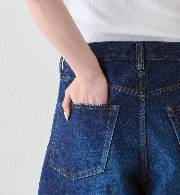  「【HERITANOVUM】ハーフデニムパンツ」|デニム|