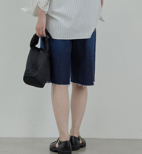  「【HERITANOVUM】ハーフデニムパンツ」|デニム|