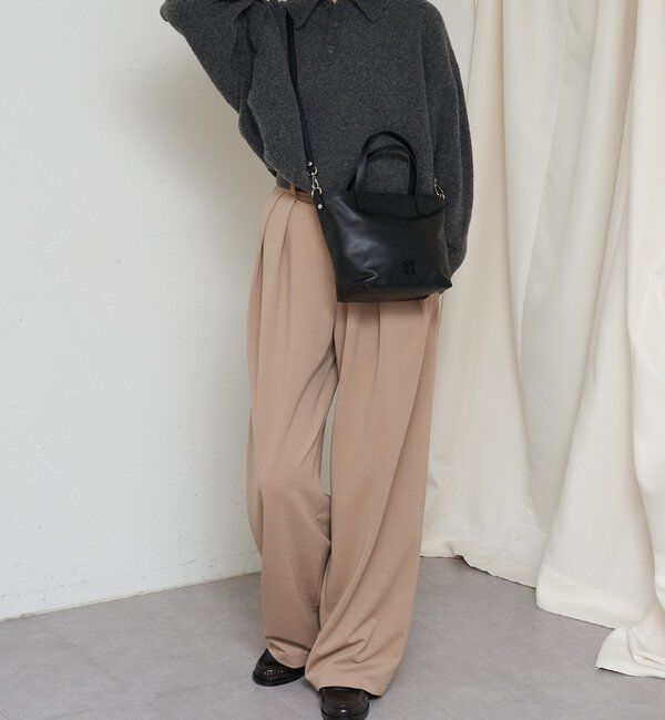  「レザー2WAYミニトートバッグ」|トートバッグ|