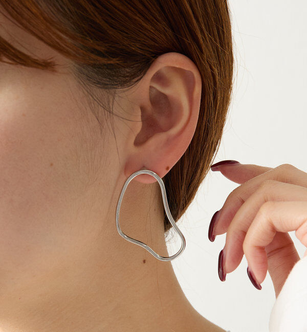  「[Eau]wave ring pierce」|ピアス|シルバー