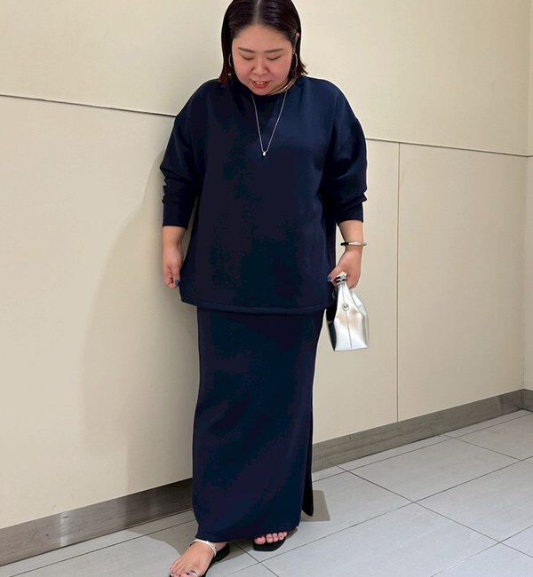  「【Lサイズも登場！】ポンチZIPタイトスカート」|スカート|