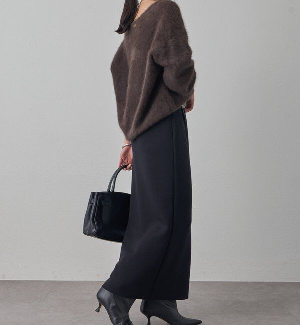  「【Lサイズも登場！】ポンチZIPタイトスカート」|スカート|