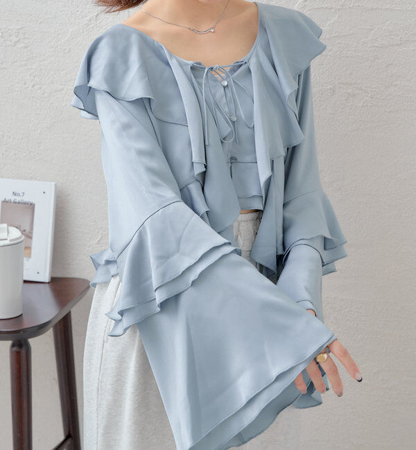  「ラッフルフリルブラウス」|シャツ・ブラウス|