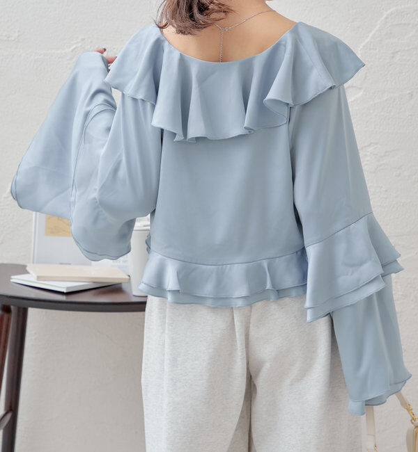  「ラッフルフリルブラウス」|シャツ・ブラウス|