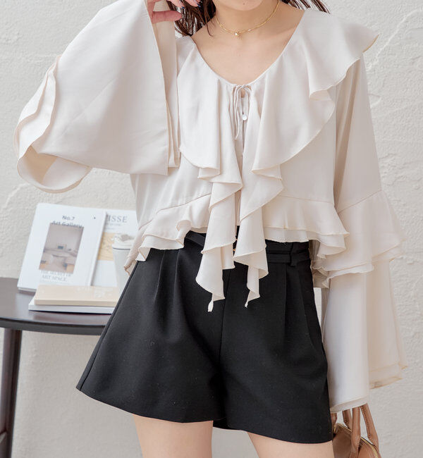  「ラッフルフリルブラウス」|シャツ・ブラウス|