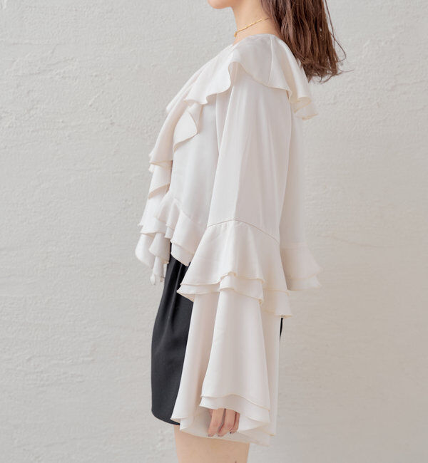  「ラッフルフリルブラウス」|シャツ・ブラウス|