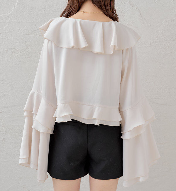  「ラッフルフリルブラウス」|シャツ・ブラウス|