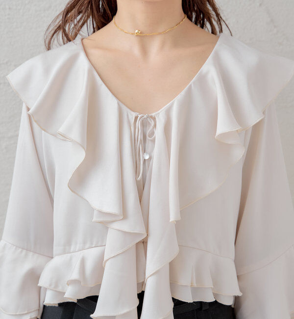  「ラッフルフリルブラウス」|シャツ・ブラウス|
