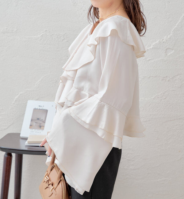  「ラッフルフリルブラウス」|シャツ・ブラウス|