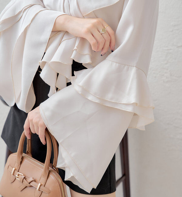  「ラッフルフリルブラウス」|シャツ・ブラウス|