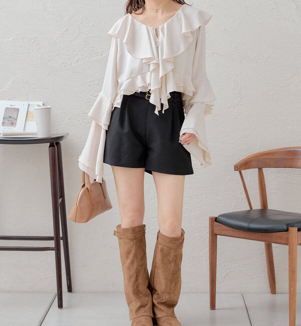  「ラッフルフリルブラウス」|シャツ・ブラウス|