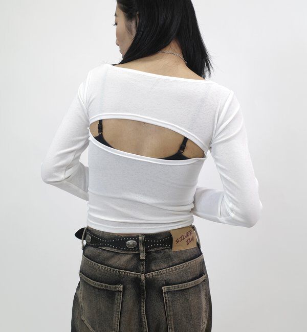  「ナンバリングバックデザイントップス」|Tシャツ・カットソー|