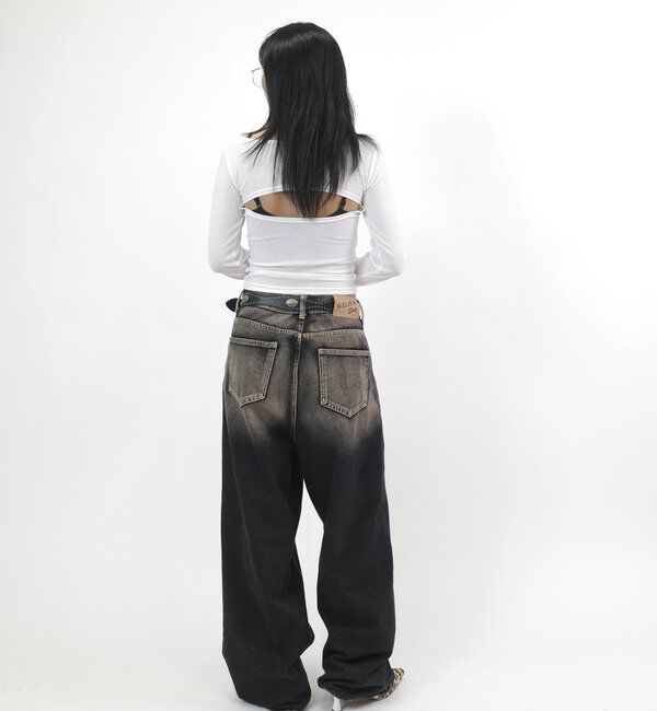  「ナンバリングバックデザイントップス」|Tシャツ・カットソー|