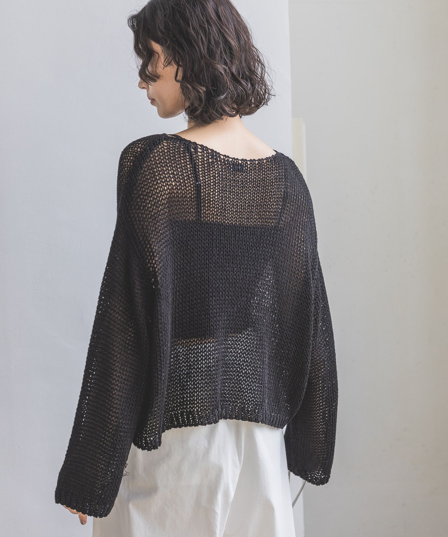 A part by 「リネンコンボートプルオーバー長袖」|ニット・セーター|