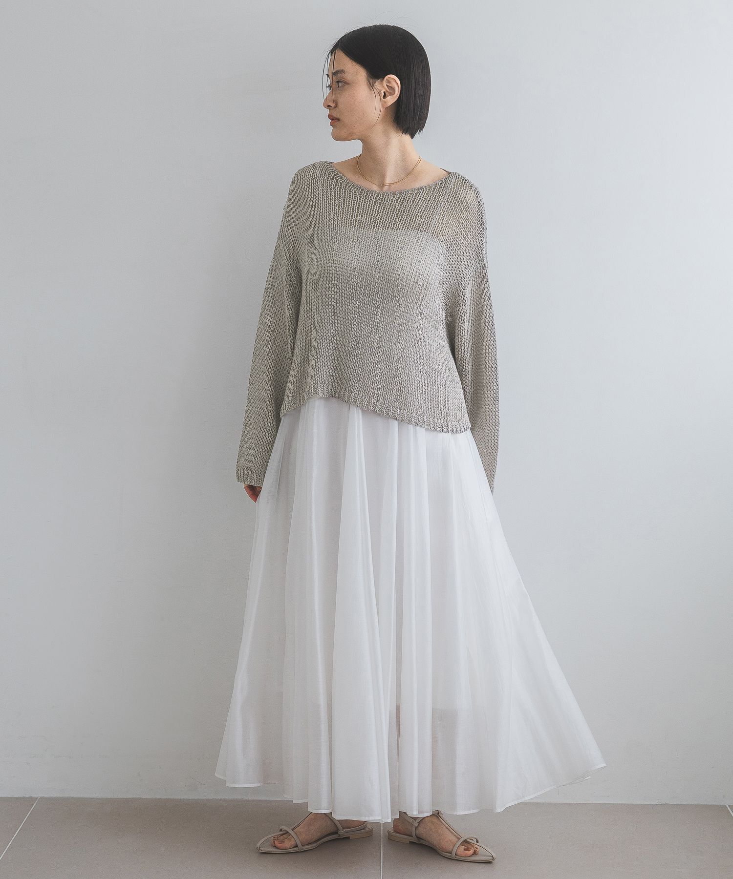 A part by 「リネンコンボートプルオーバー長袖」|ニット・セーター|