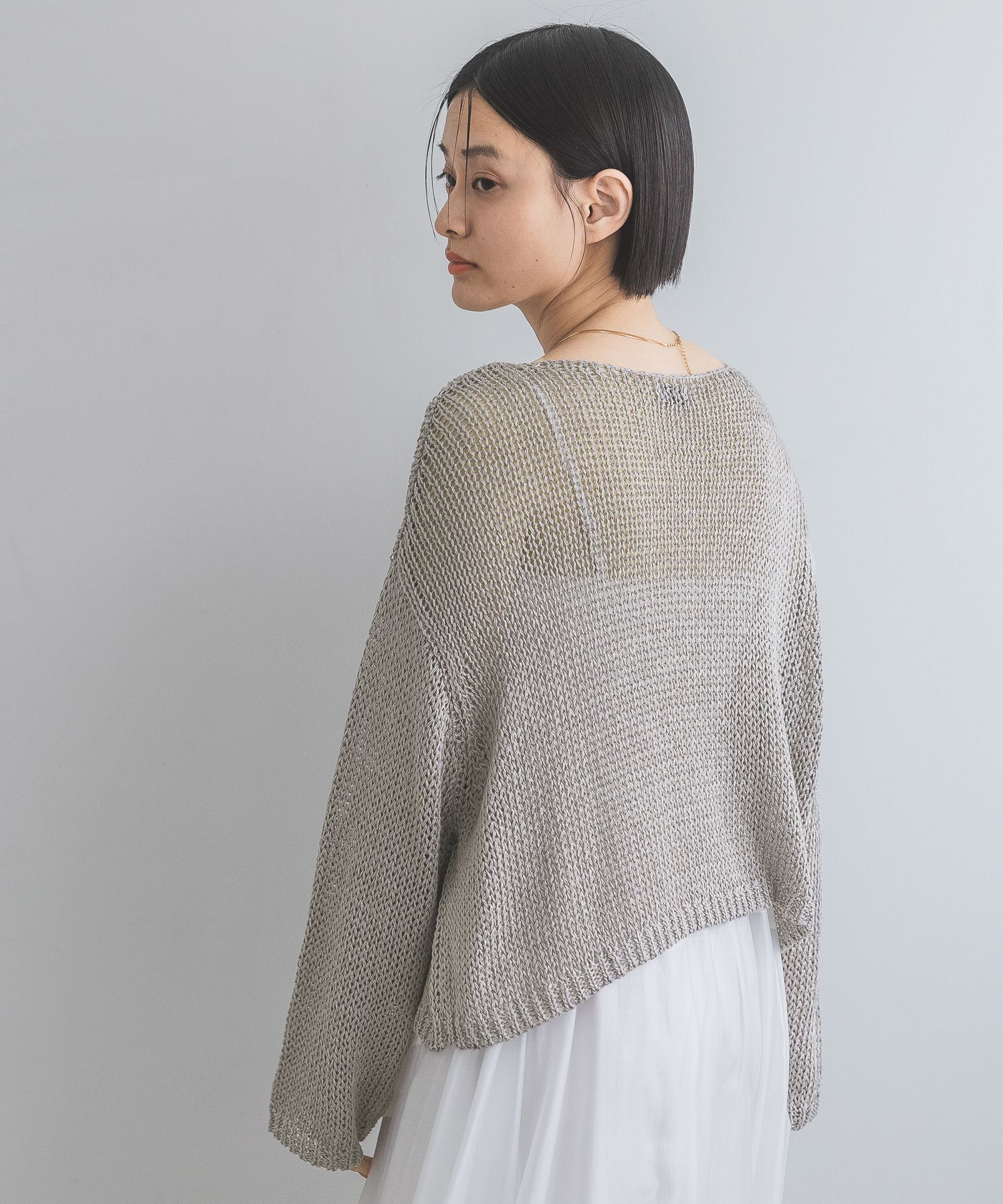 A part by 「リネンコンボートプルオーバー長袖」|ニット・セーター|