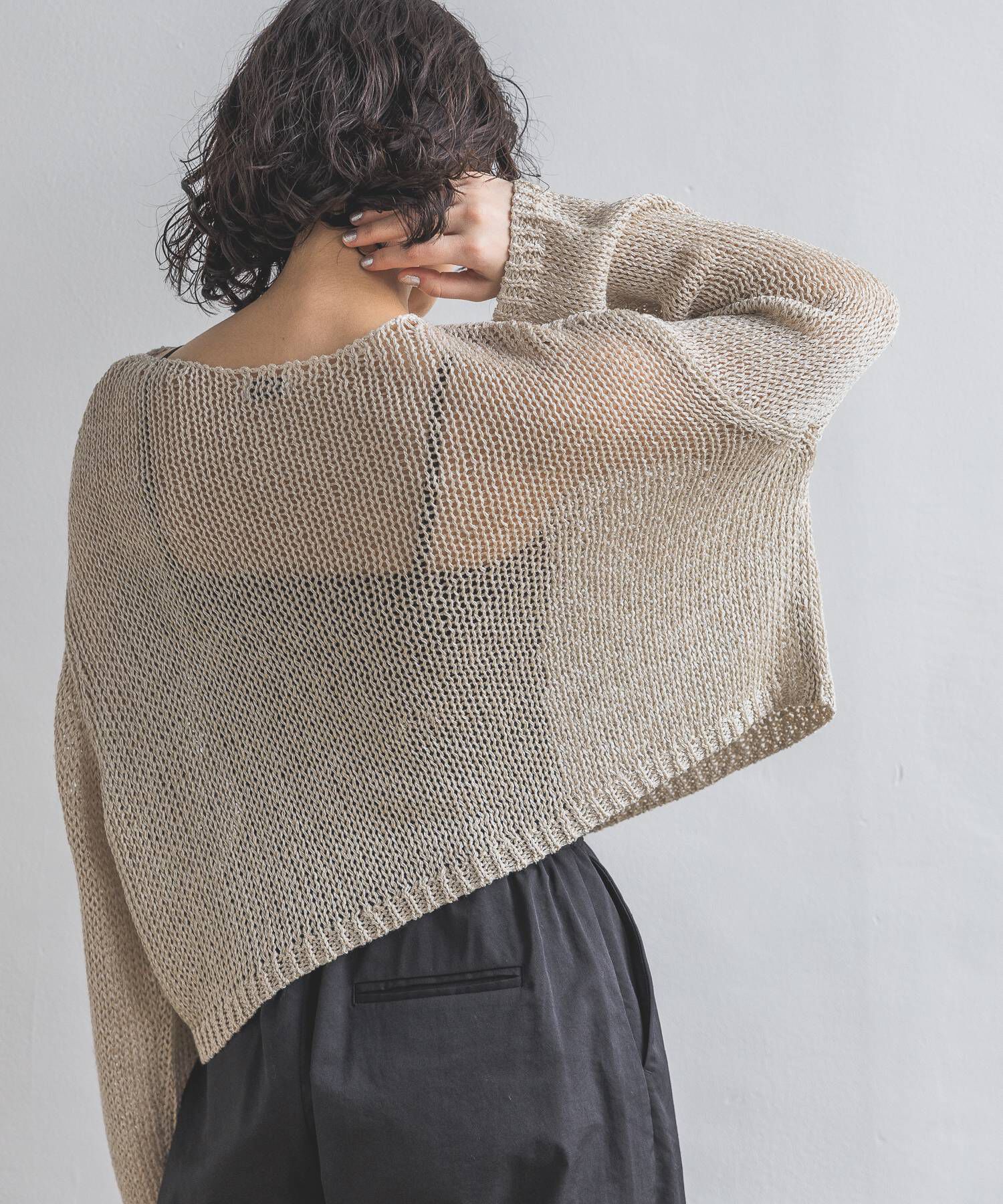 A part by 「リネンコンボートプルオーバー長袖」|ニット・セーター|