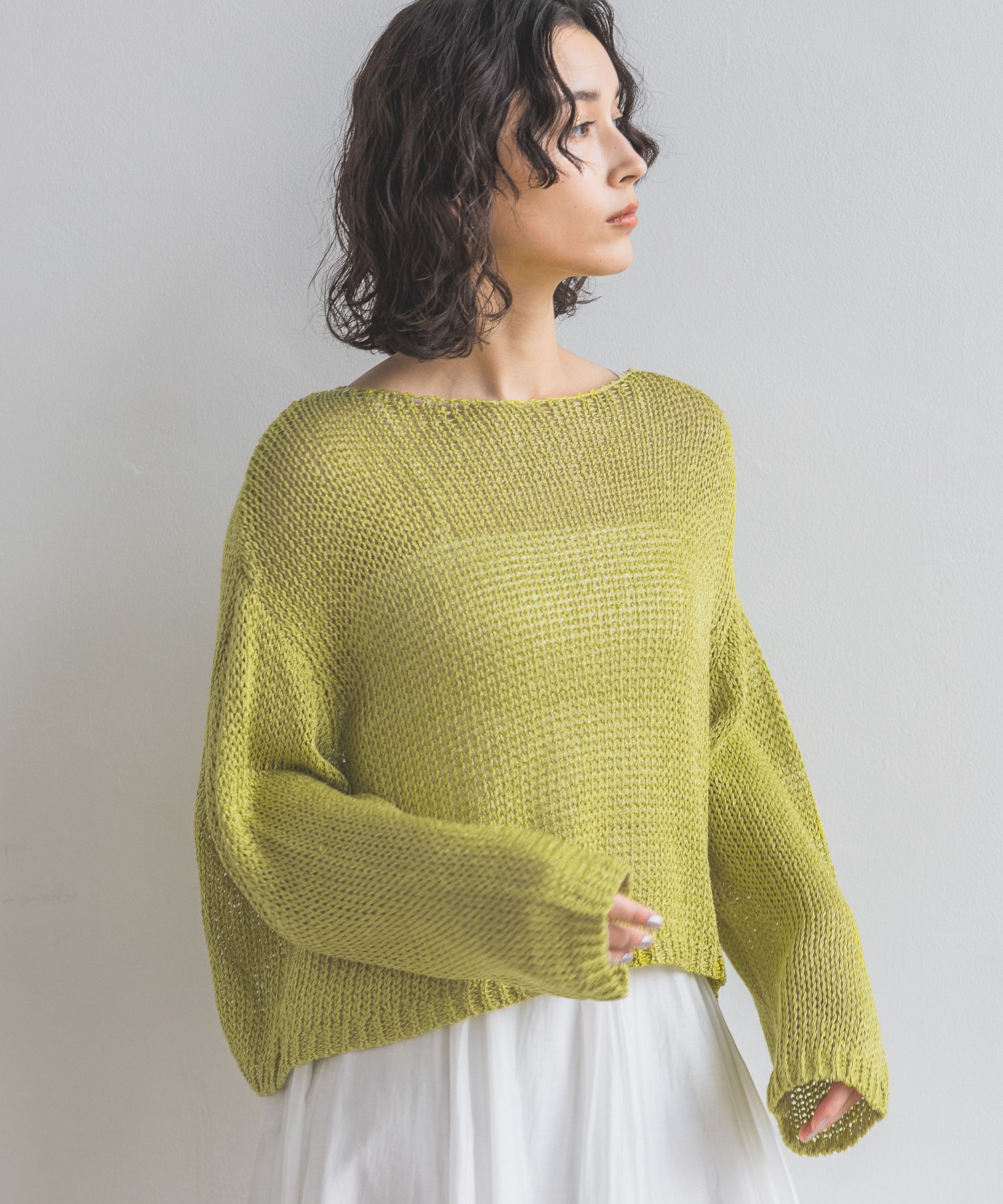 A part by 「リネンコンボートプルオーバー長袖」|ニット・セーター|