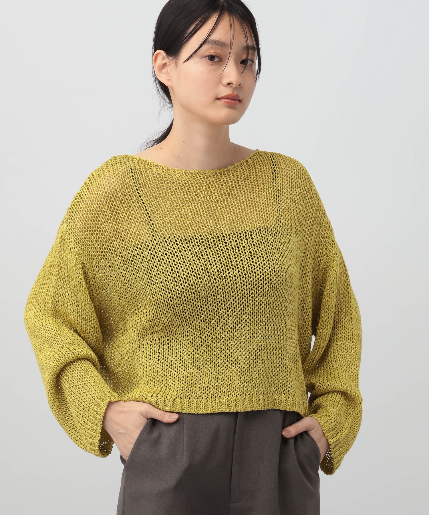 A part by 「リネンコンボートプルオーバー長袖」|ニット・セーター|