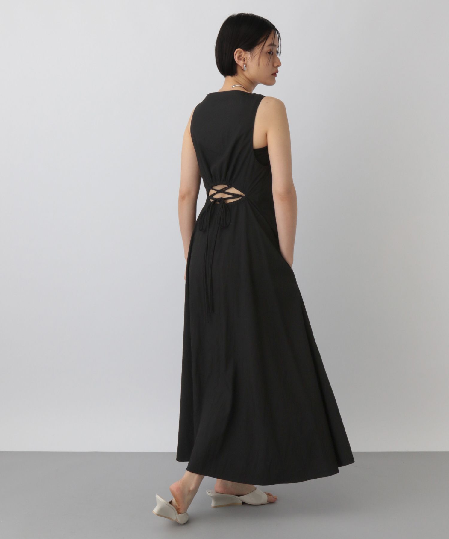 A part by 「バックオープンチェックワンピース」|ワンピース|