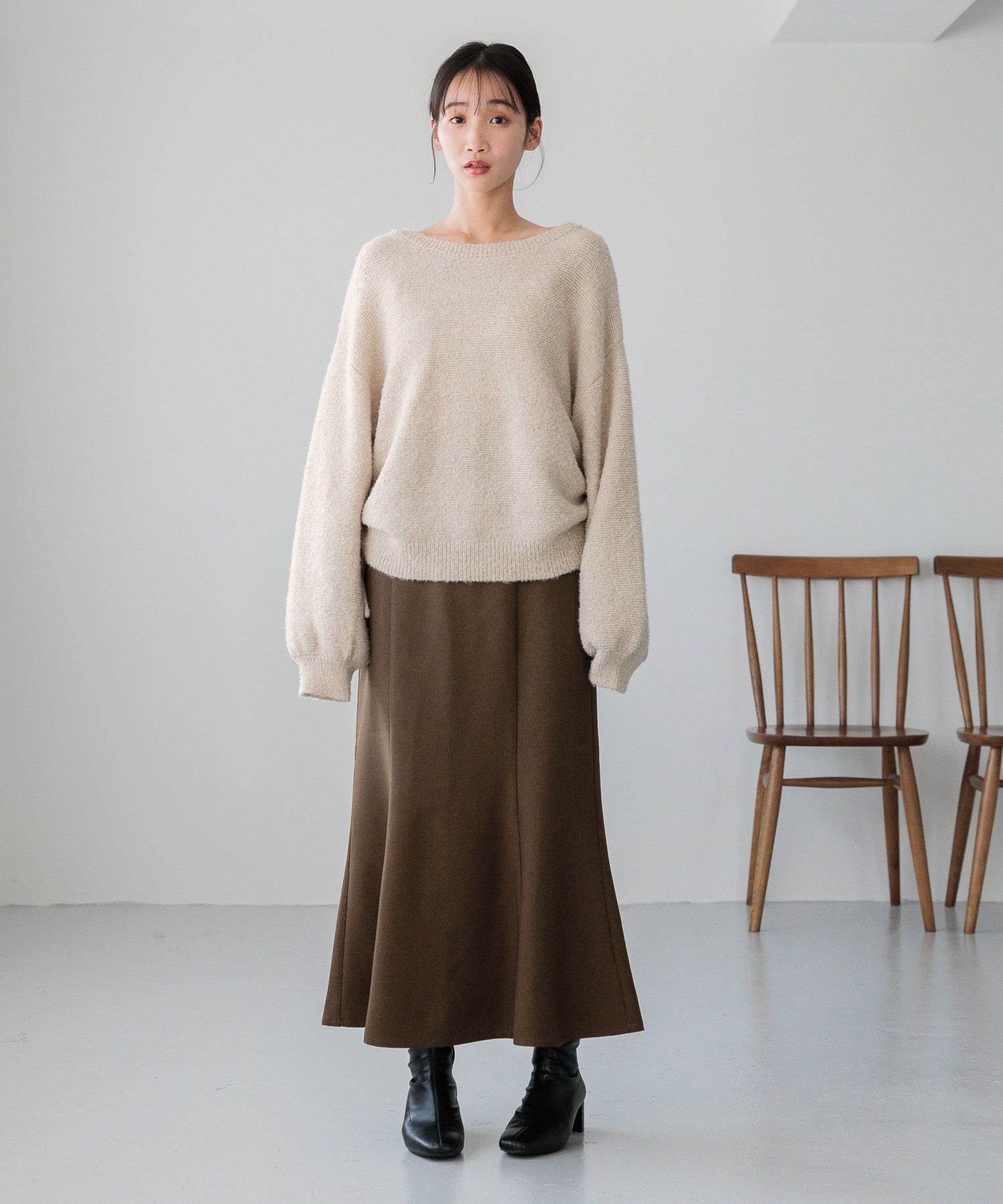 LOWRYS FARM「ウールライクマーメイドＳＫ２」|スカート|