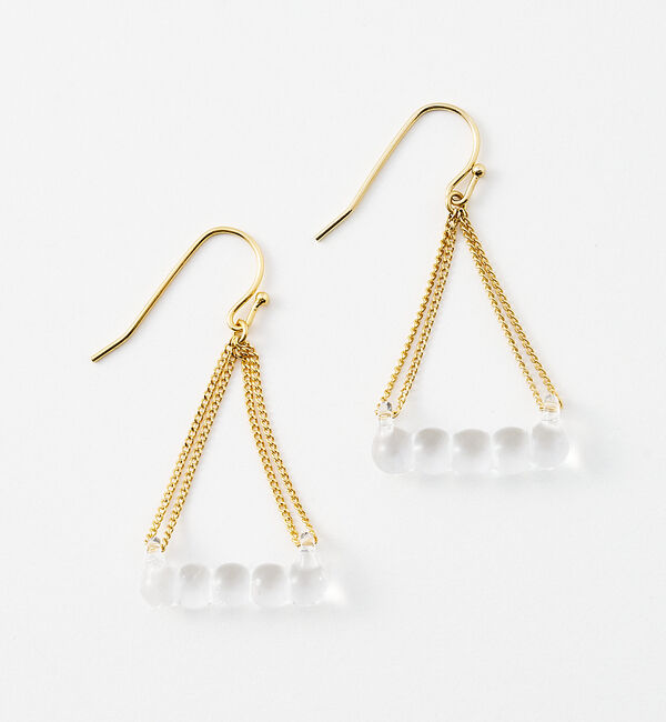 collex「【別注】【HARIO Lampwork Factory】 シジジーピアス」|ピアス|クリア