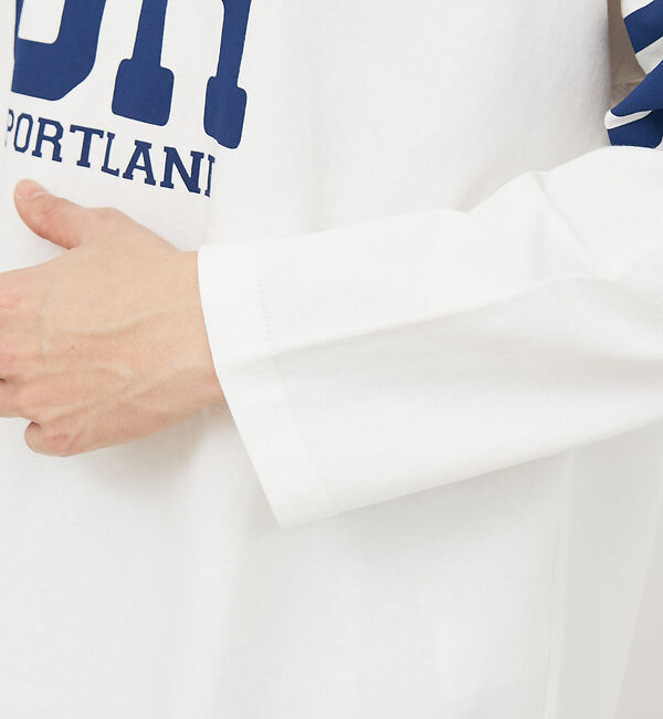 ABAHOUSE「【POLeR/ポーラー】 FOOTBALL SHIRT/フットボール　ロングtシ」|Tシャツ・カットソー|