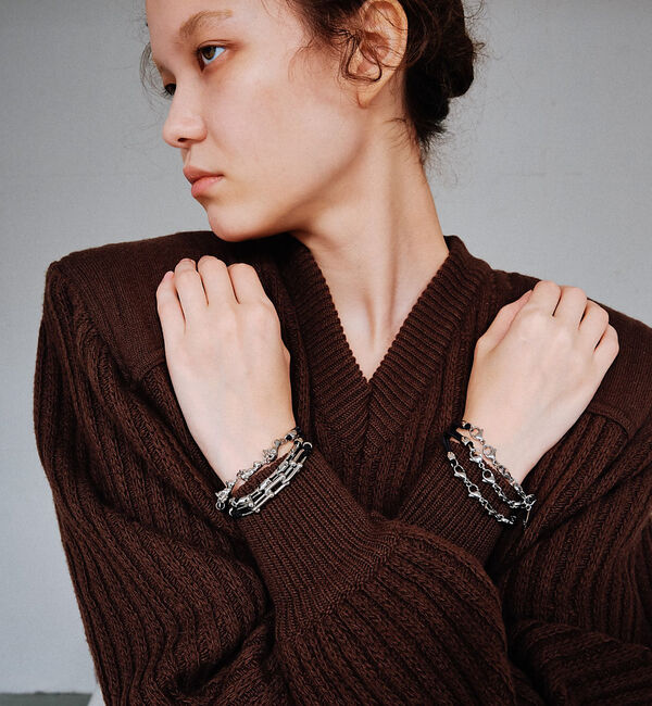 Rouge vif「【heyep／ヘイップ】キャット＆メタルパーツ ヘアタイ 3P CAT＆META」|ヘアバンド|