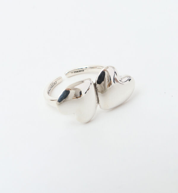 TIARA「【PHILIPPE AUDIBERT/フィリップオーディベール】ダブルハートリング」|リング|